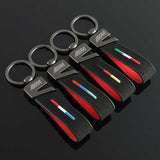 BMW M Power Suede Car Keychain Pendant Key Ring Holder